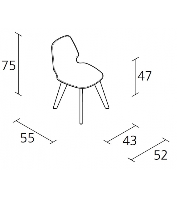 Selinunte wood - 56 chair