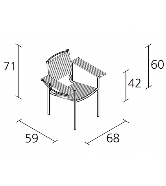 Spaghetti armchair - 109