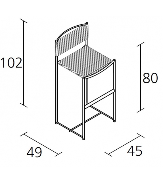 Spaghetti stool - 164-180 