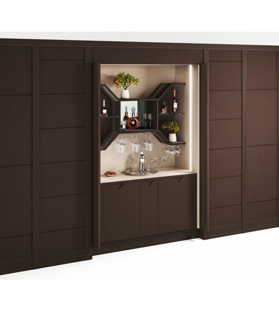 Fellini Bar Vismara Retractable Bar Cabinet