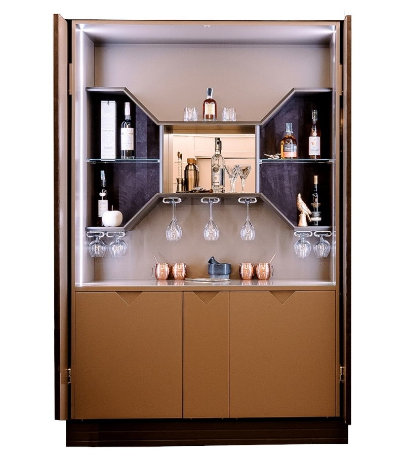 Fellini Bar Vismara Retractable Bar Cabinet