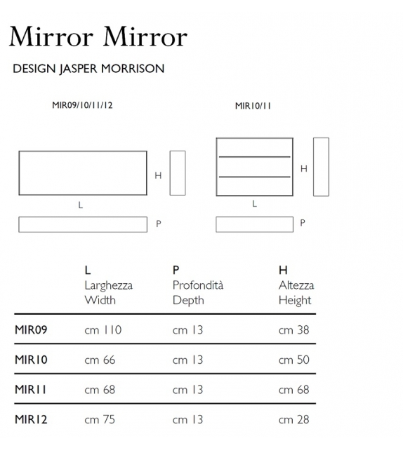 Mirror Mirror Glas Italia Specchio