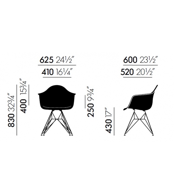 Eames Fiberglass Armchair RAR Poltroncina a Dondolo Vitra
