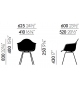 Eames Fiberglass Armchair DAW Vitra Fauteuil