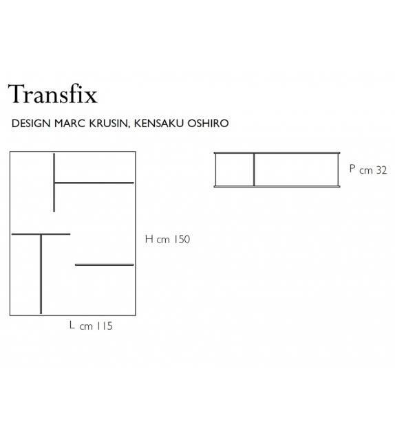 Transfix Glas Italia Bookshelf