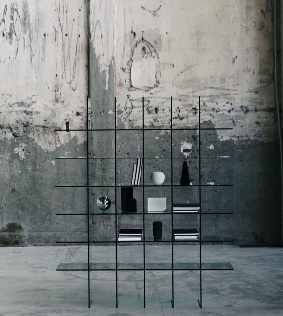 Glass Shelves 1 (1976) Bücherregal Glas Italia