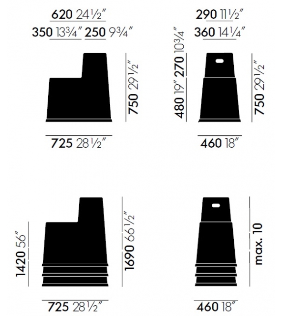 Stool-Tool Vitra Taburete