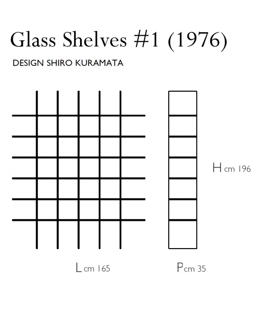 Glass Shelves 1 (1976) Librería Glas Italia