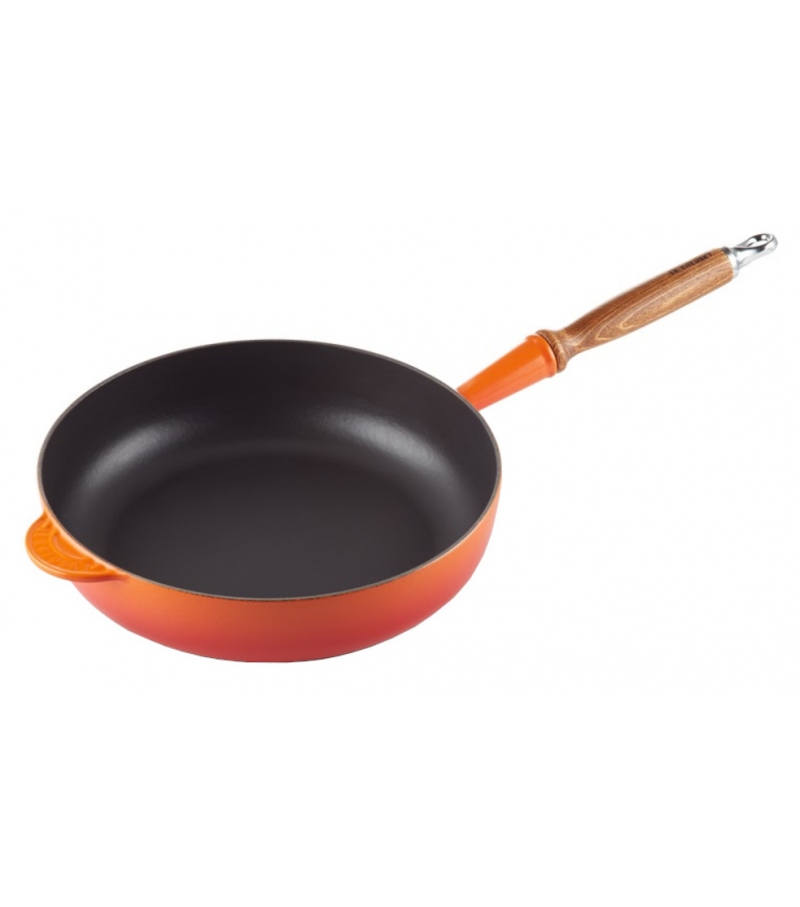 Padella Alta con Manico Legno 28 Le Creuset Cooking Pan