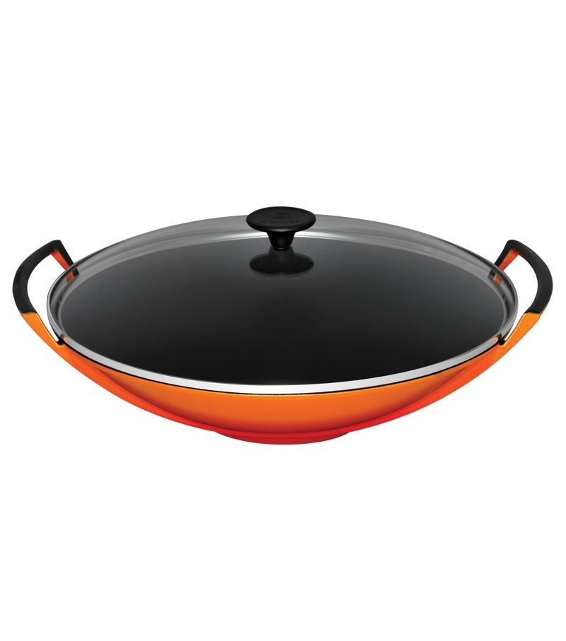 Le Creuset Wok con Coperchio in Vetro 36 Casserole
