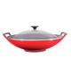 Wok con Coperchio in Vetro 36 Le Creuset Kasserolle