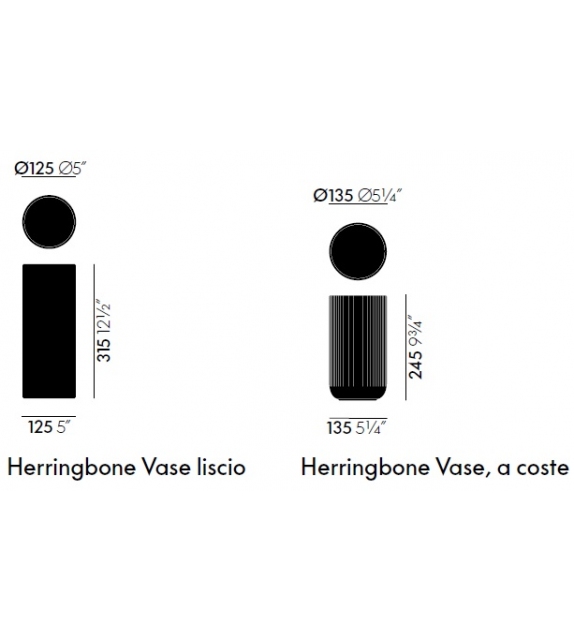Herringbone Vessels Vitra Jarrón
