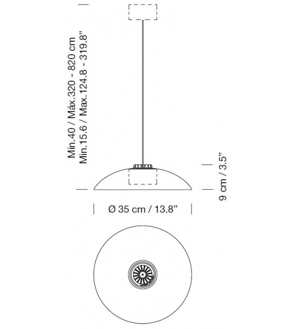 HeadHat Plate S Santa&Cole Lampada a Sospensione