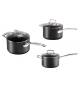 Batteria 3 Casseruole con Manico Lungo Maniglia e Coperchio Le Creuset Cazuela