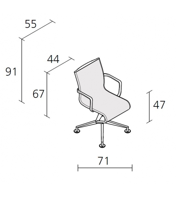 Meetingframe - 437  chaise