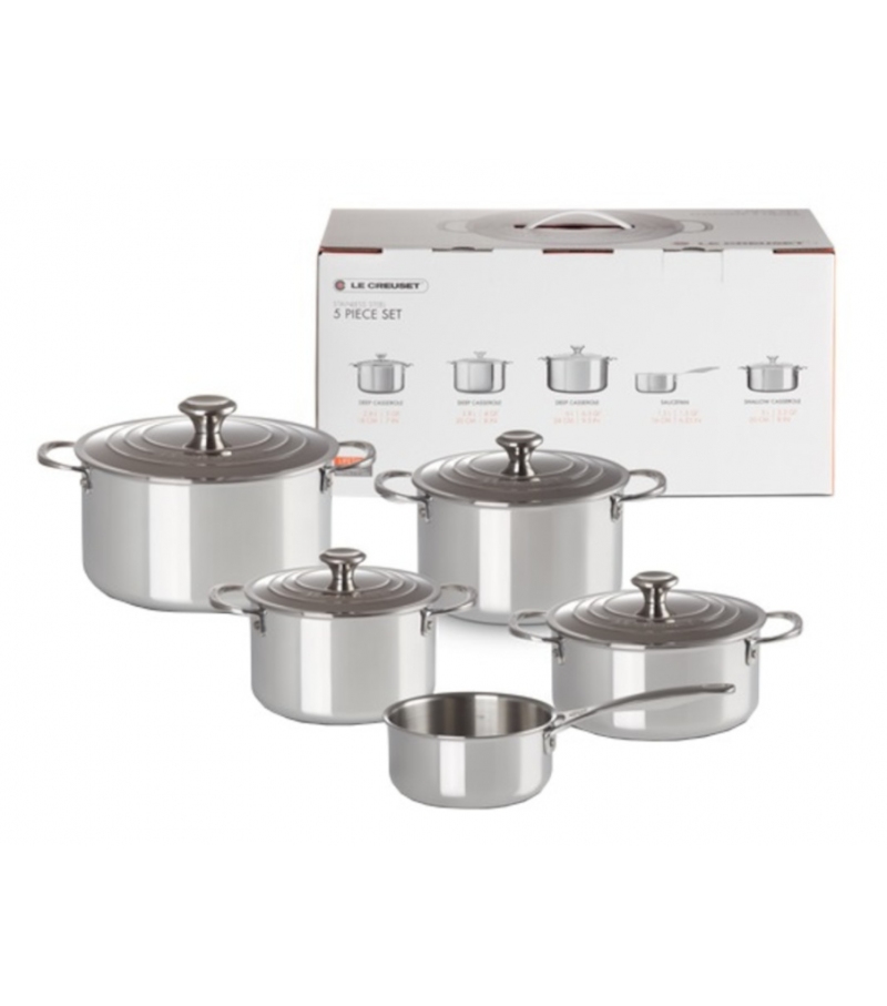 Batteria 5 Casseruole Le Creuset Casseruola