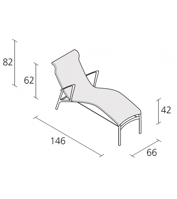 Longframe - 439 chaise longue 