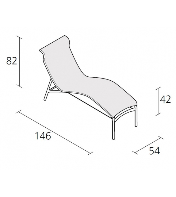 Longframe - 419 chaise longue