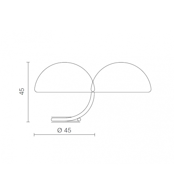 Serpente Martinelli Luce Lampada da Tavolo