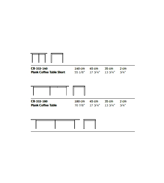 Plank Occasional Tables Bassam Fellows