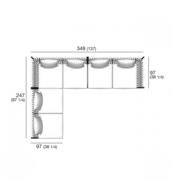 Piper Roda Sofá Modular