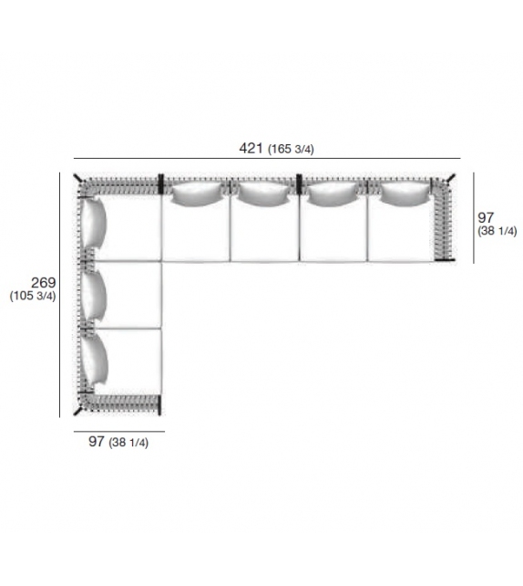 Piper Roda Sofá Modular