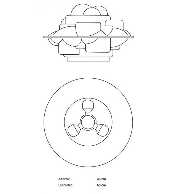 Profiterolle Martinelli Luce Lampe de Table
