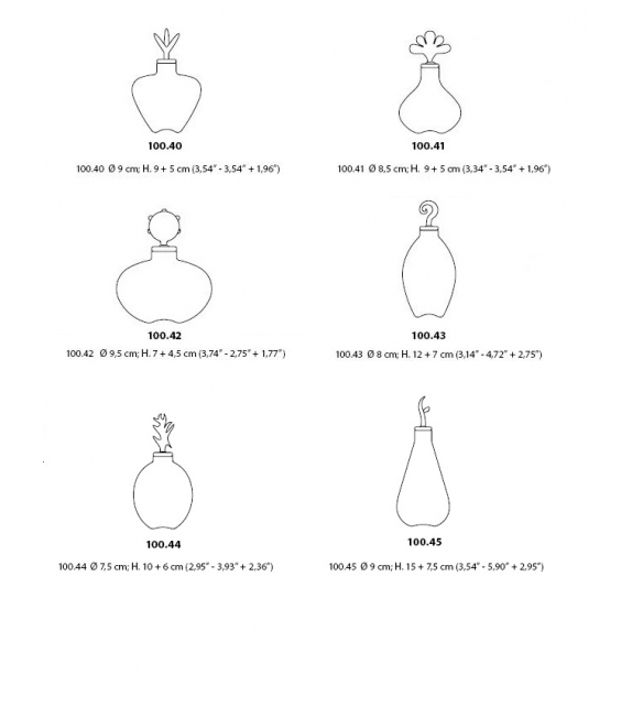 Monofiore Venini Ampulle