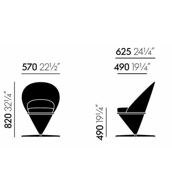 Cone Chair Vitra Poltroncina
