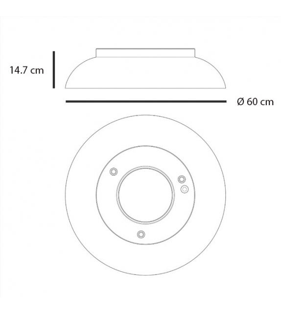 Maggiolone Martinelli Luce Lampada da Soffitto