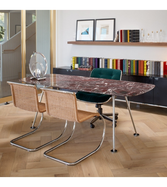 MR Rattan Knoll Chaise