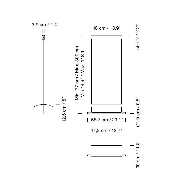 Lamina 45 Santa&Cole Pendant Lamp