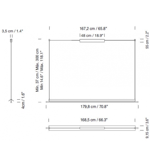 Lamina 165 Santa&Cole Pendant Lamp