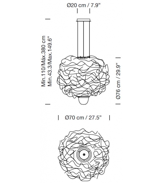 Liceo 70 Santa&Cole Lámpara de Suspensión