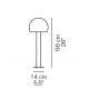 Amanita Outdoor Floor Lamp Oluce