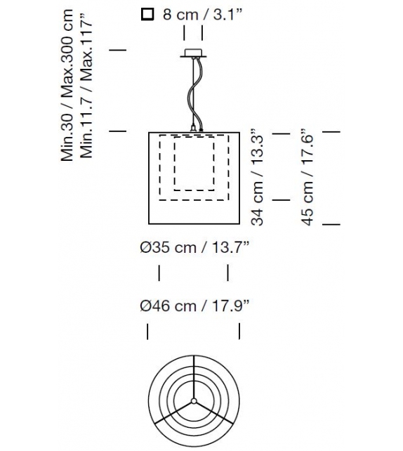 Moaré MS Santa&Cole Pendant Lamp