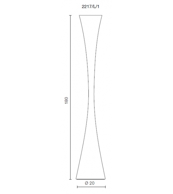 Biconica Martinelli Luce Lampadaire