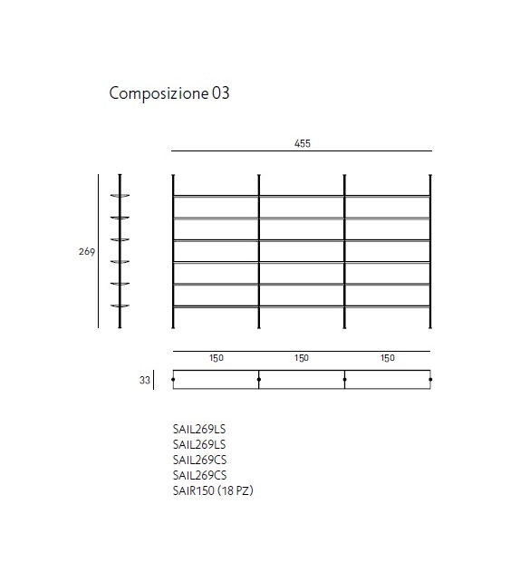 Sailor Living Divani Librería