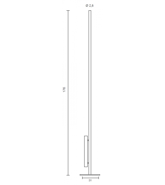 Colibrì 2290 Martinelli Luce Floor Lamp