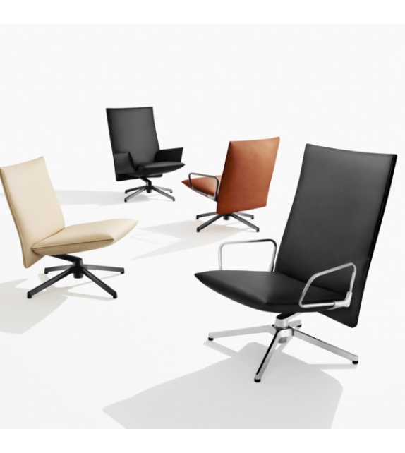 Pilot Chair Sillón Alto Con Apoyabrazos Knoll