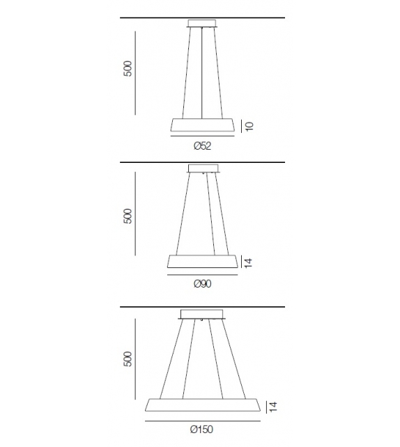 Circular Pool 2057 Martinelli Luce Pendat Lamp