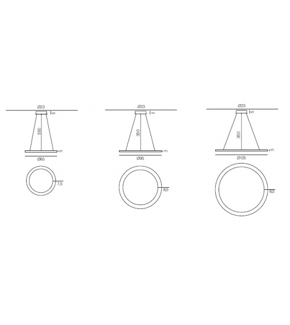 Circular Slim Martinelli Luce Suspension