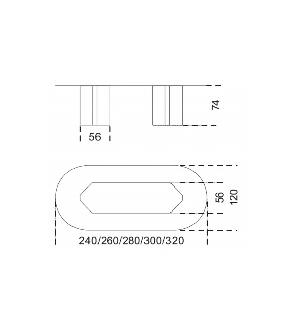 Akim Oval Table Gallotti&Radice