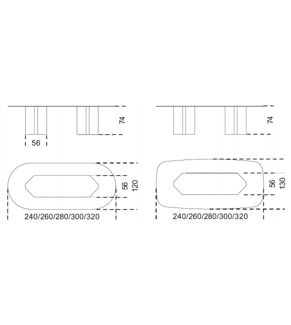 Akim Mesa Rectangular Gallotti&Radice