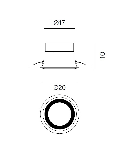 Eye Martinelli Luce Einbauleuchte