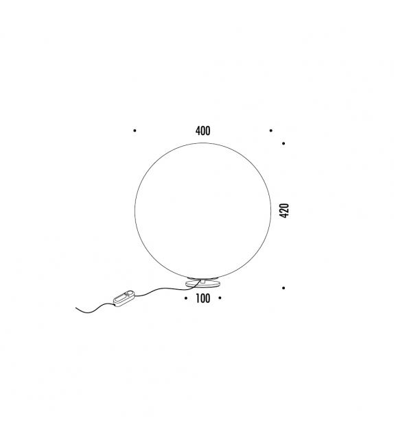 Moon T Davide Groppi Lampe de Table