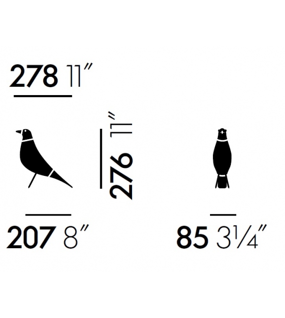 Listo para entregar - Eames House Bird Objeto Vitra