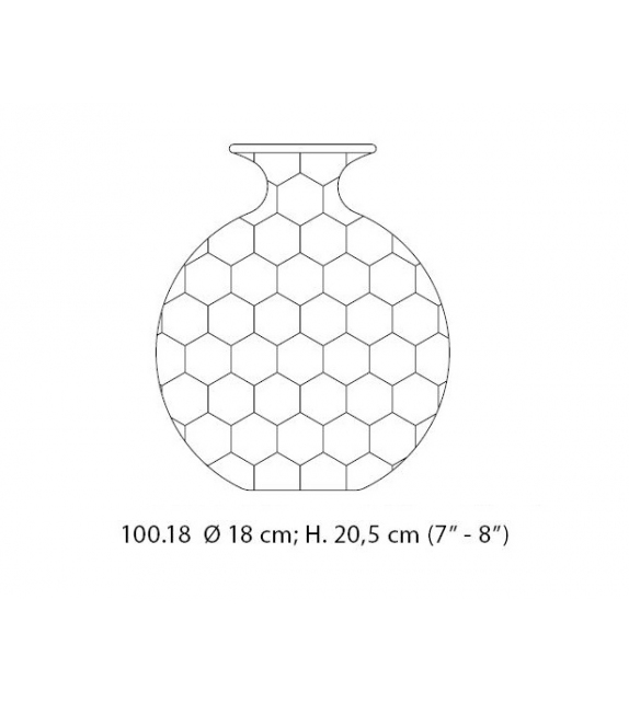 Prêt pour l'expédition - Monofiore Balloton 100.18 Venini Vase