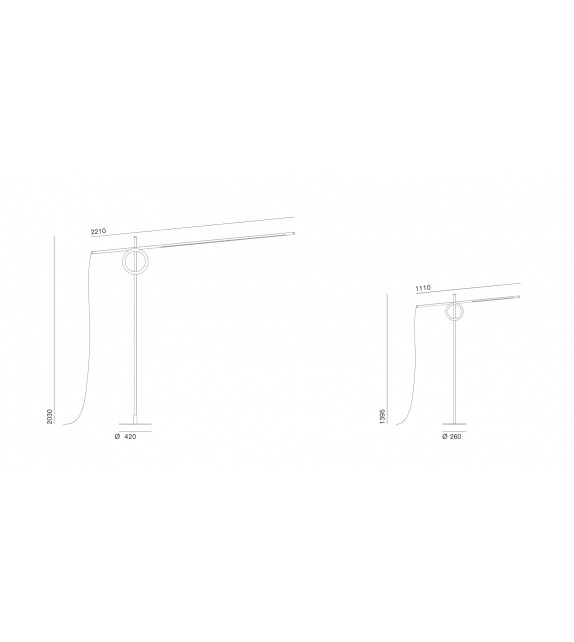 Tangent Pallucco Lampadaire