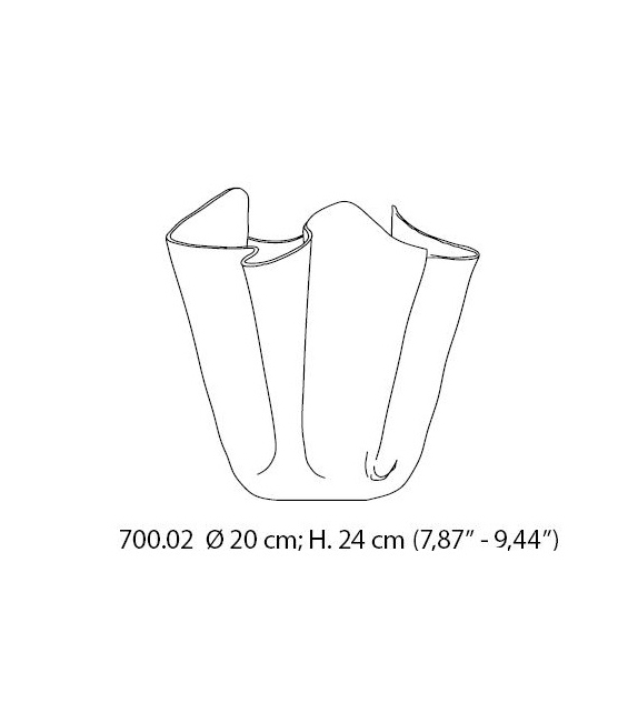 Pronta consegna - Fazzoletto Opalino 700.02 Venini Vaso